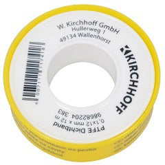 Schütte Gewindedichtband PTFE, 12 mm breit, 0,1 mm stark, 12 m lang