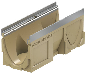 ACO DRAIN® Multiline Rinne V150 – Rinnenunterteil Polymerbeton, 0,5 m