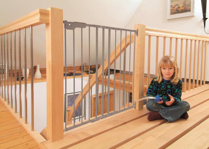 DOLLE Kindersicherheitsgitter LARS Metall grau, metallic pulverbeschichtet