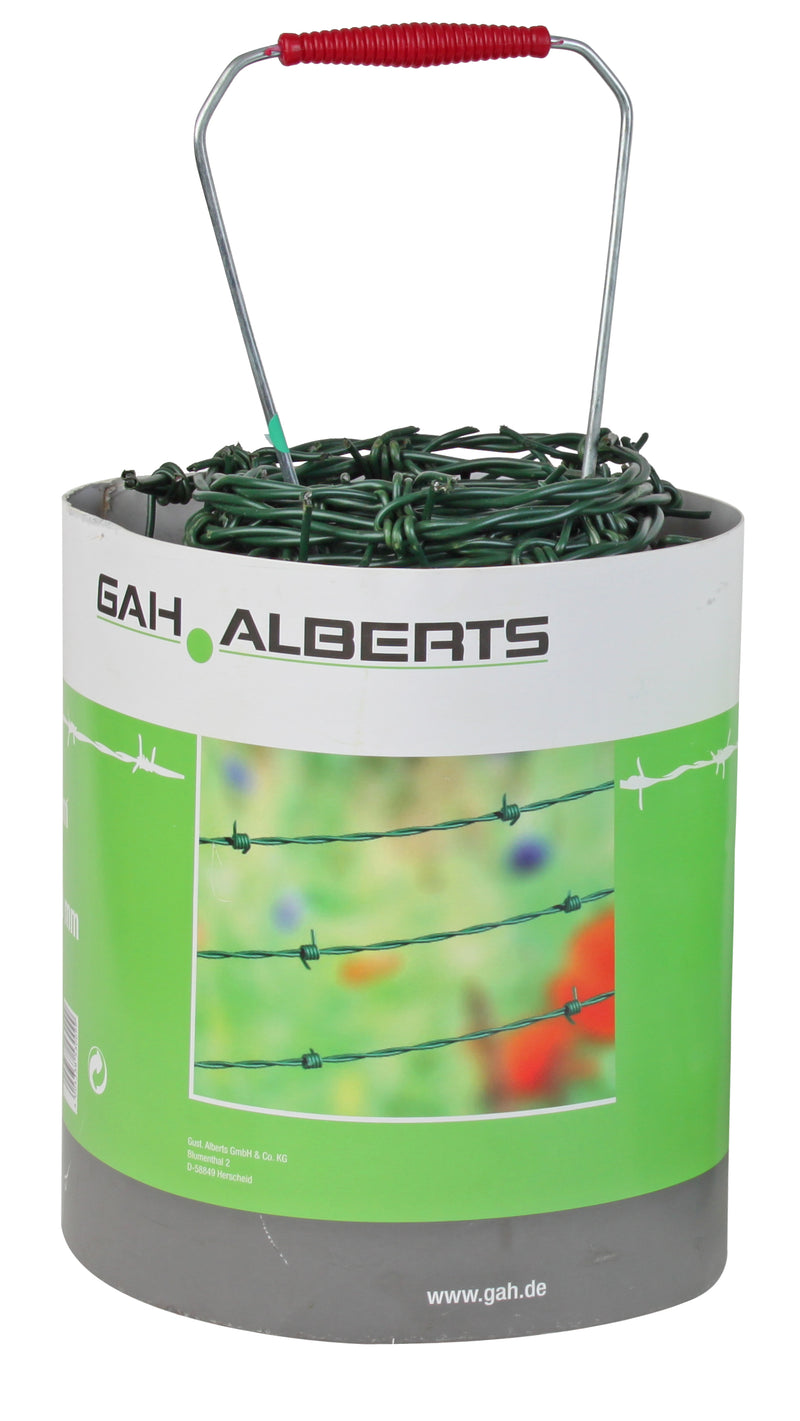 GAH ALBERTS Stacheldraht, grün, Ø 2,0 mm, Rolle 50 m
