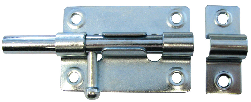 HSI Grendelriegel mit Schlaufe verzinkt mit Platte 40 mm