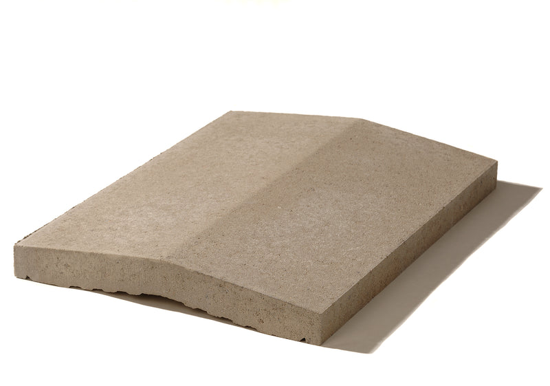 WESERWABEN Mauerabdeckplatte Satteldach anthrazit, glatt 49x25 cm