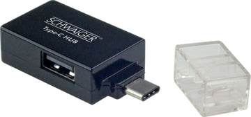 SCHWAIGER Adapter Multi-Stecker USB 3.1 schwarz