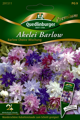 QUEDLINBURGER SAATGUT Akelei Barlow Choice Mischung PG 9 Premium