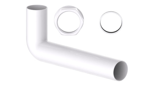 Schütte Abgangsbogen KST 1 1/2" IG, 235 mm x 40 mm, weiß