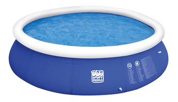 Happy People Quick-Up-Pool rund, Außen blau/weiß, 240 cm Ø und 63 cm Höhe