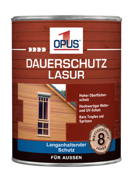 OPUS1 Dauerschutzlasur, wasserverdünnbar, 2,5 l Holzlasur