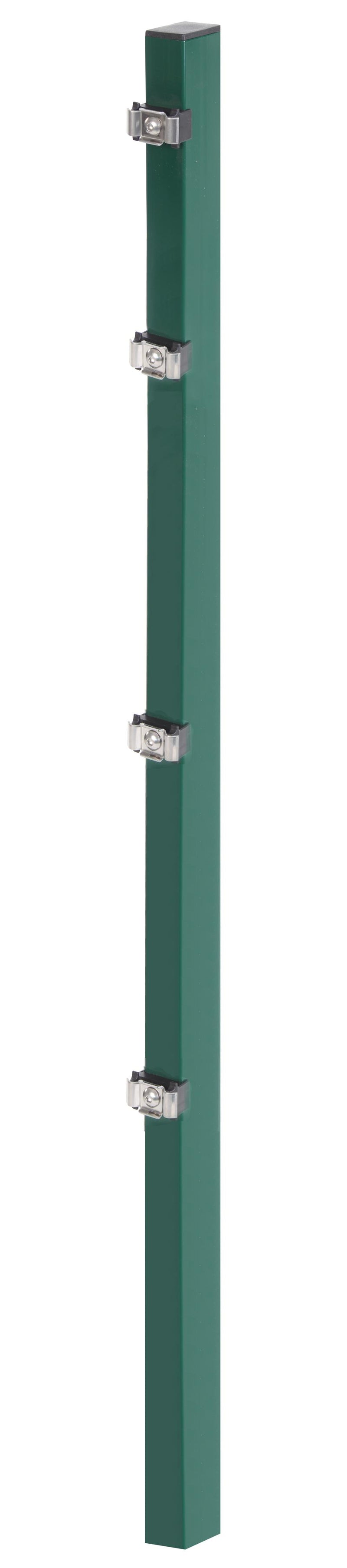 GAH ALBERTS Zaunpfosten grün 60 x 40 mm, 1750 mm mit Klemmlasche