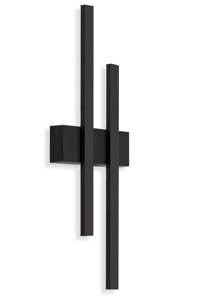 TELEFUNKEN Außenwandleuchte 2x LED-Platine, schwarz, 4 W