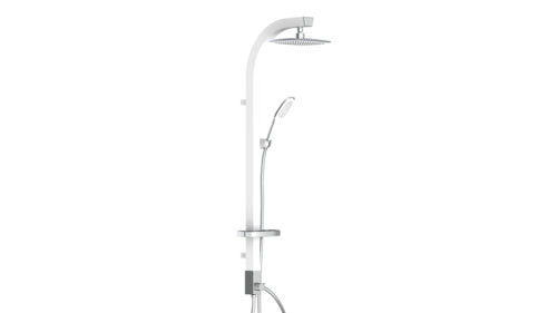 Schütte Madagaskar Duschsäule Überkopfbrauseset weiß, 60065