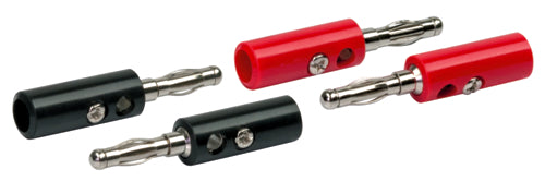 Schwaiger Bananenstecker Set (2 Stück) rot/schwarz aus Kunststoff