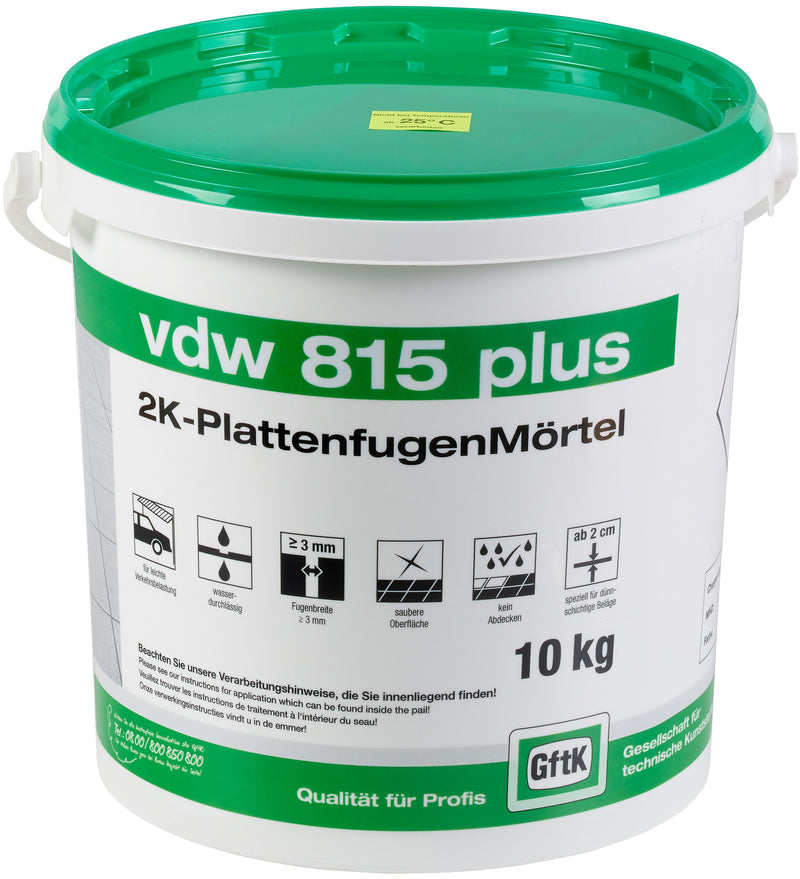 vdw 815 plus Basalt Plattenfugenmörtel Epoxidharzfugenmörtel 10 kg