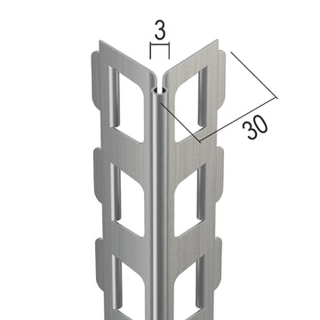 PROTEKTORWERK Kantenprofil Außen 2218, Edelstahl, 10 mm Putzstärke