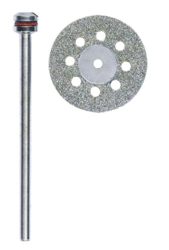 Proxxon diamantierte Trennscheibe Ø 20 mm mit Kühllöchern + Träger