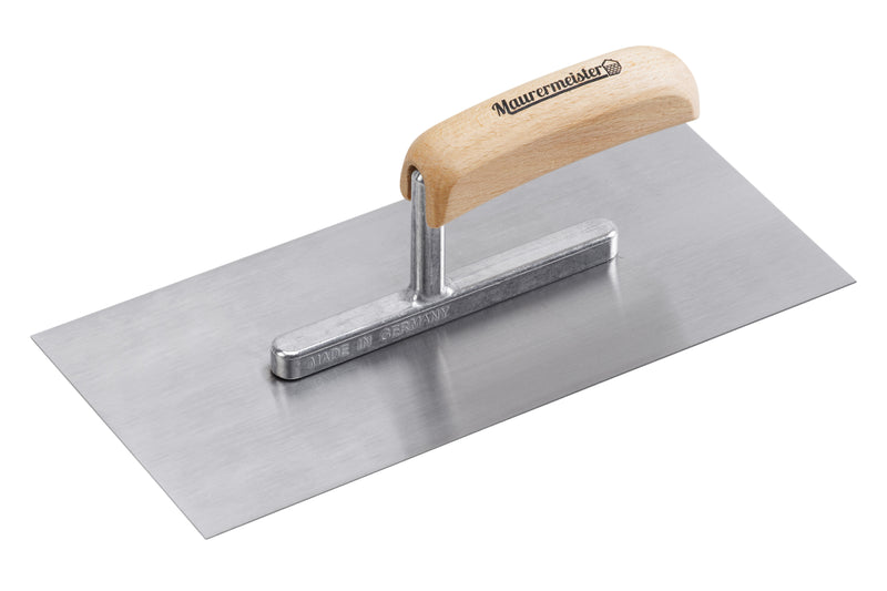 Maurermeister Glättekelle 280 x 130 mm mit Holzgriff
