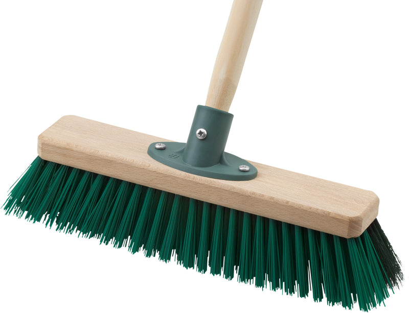 MEISTER Outdoor-Besen mit Stiel für außen, 28 cm Riegelbreite