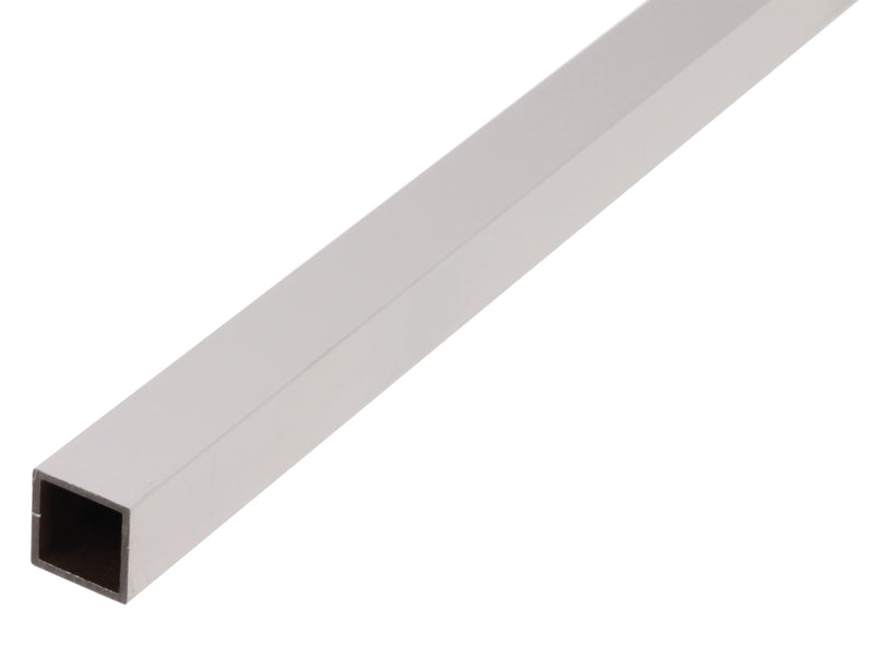 GAH ALBERTS Vierkantrohr Alu weiß, kunststoffbeschichtet, 2600 mm