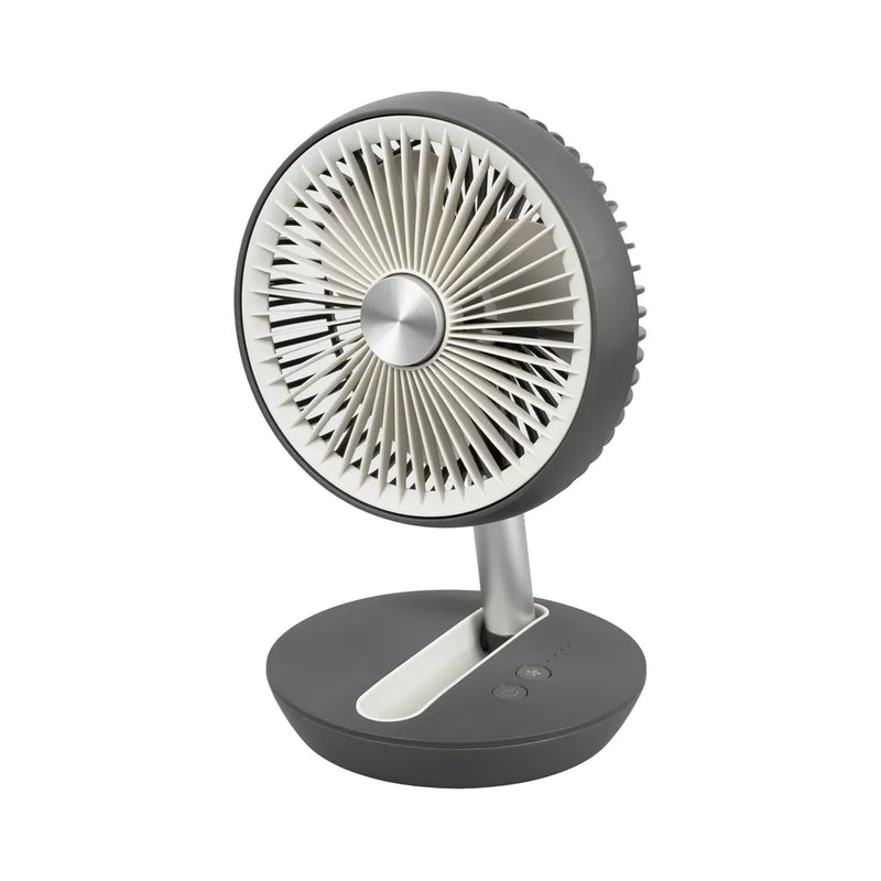 Eurom Vento Cordless Tischventilator grau, 14 cm, 4 Leistungsstufen, Akku