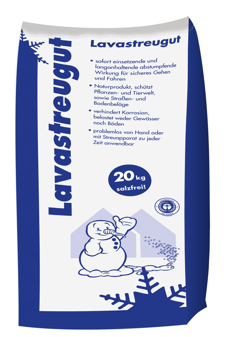 Hamann Mercatus Lavastreugut Eisstumpf Winterstreu aus Lavastreu, salzfrei – 20 kg