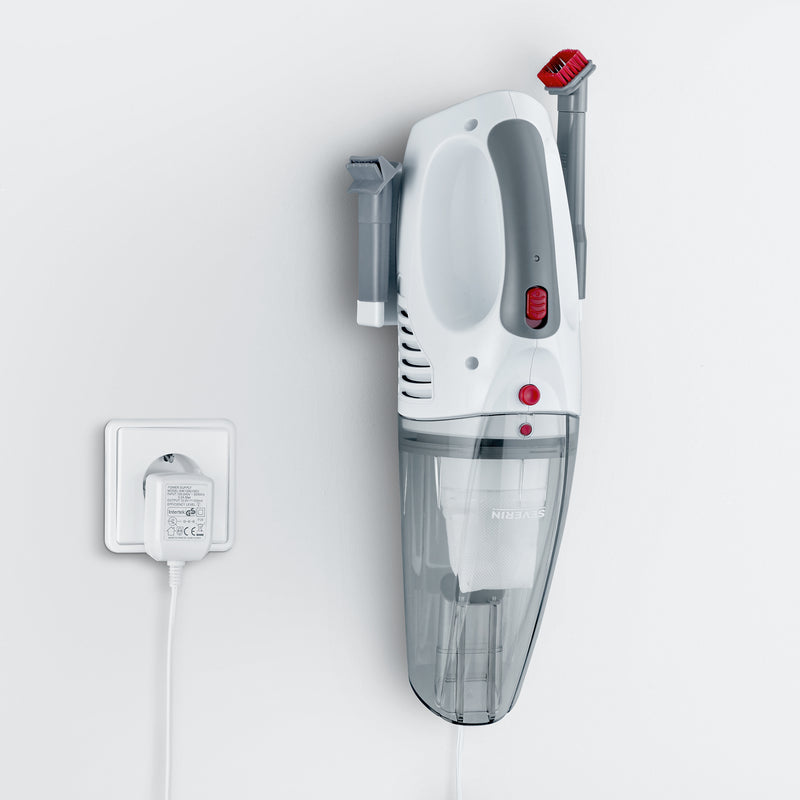 SEVERIN sPOWER home&carLi20 Akku-Handstaubsauger weiß/rot 7,4 V