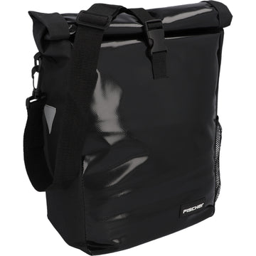 Fischer Gepäckträgertasche Kurier schwarz, robustes Tarpa-Polyester-Material