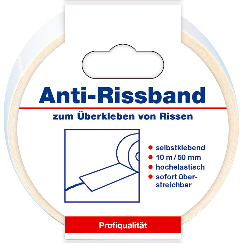 decotric Antirissband weiß, selbstklebendes Spezialvlies als Rolle