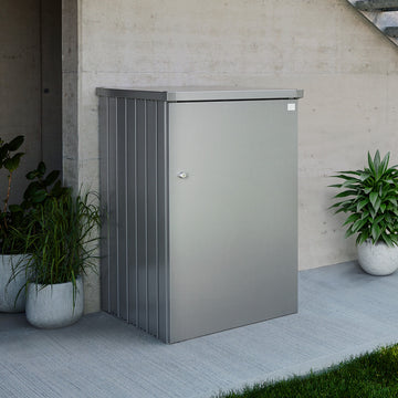 Biohort Mülltonnenbox Alex Silber-metallic