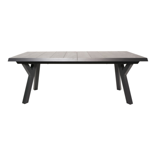 LESLI LIVING Ausziehtisch Castilla Negro, 204–264 x 102 cm