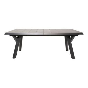 LESLI LIVING Ausziehtisch Castilla Negro, 204–264 x 102 cm