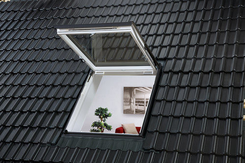 VELUX GTU Wohn- und Ausstiegsfenster Alu weiß