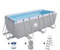 Happy People Stahlrahmenpool-Set Quick-Up-Pool grau