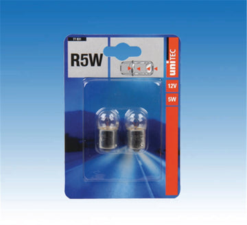 Unitec Kugellampe R5W, 12 V, 2 Stück