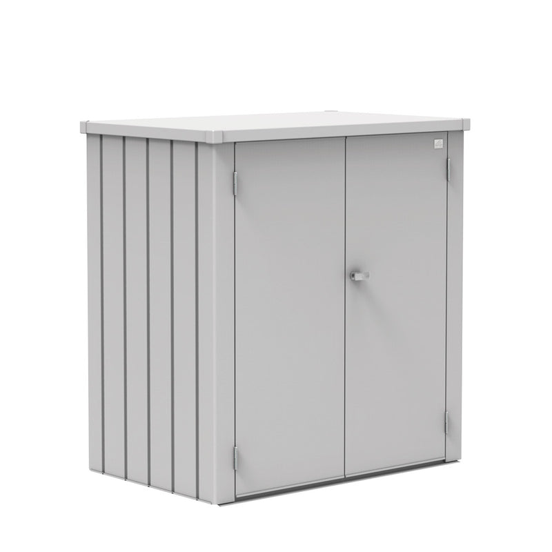 Biohort Terrassenschrank Romeo – Ansicht, L silber