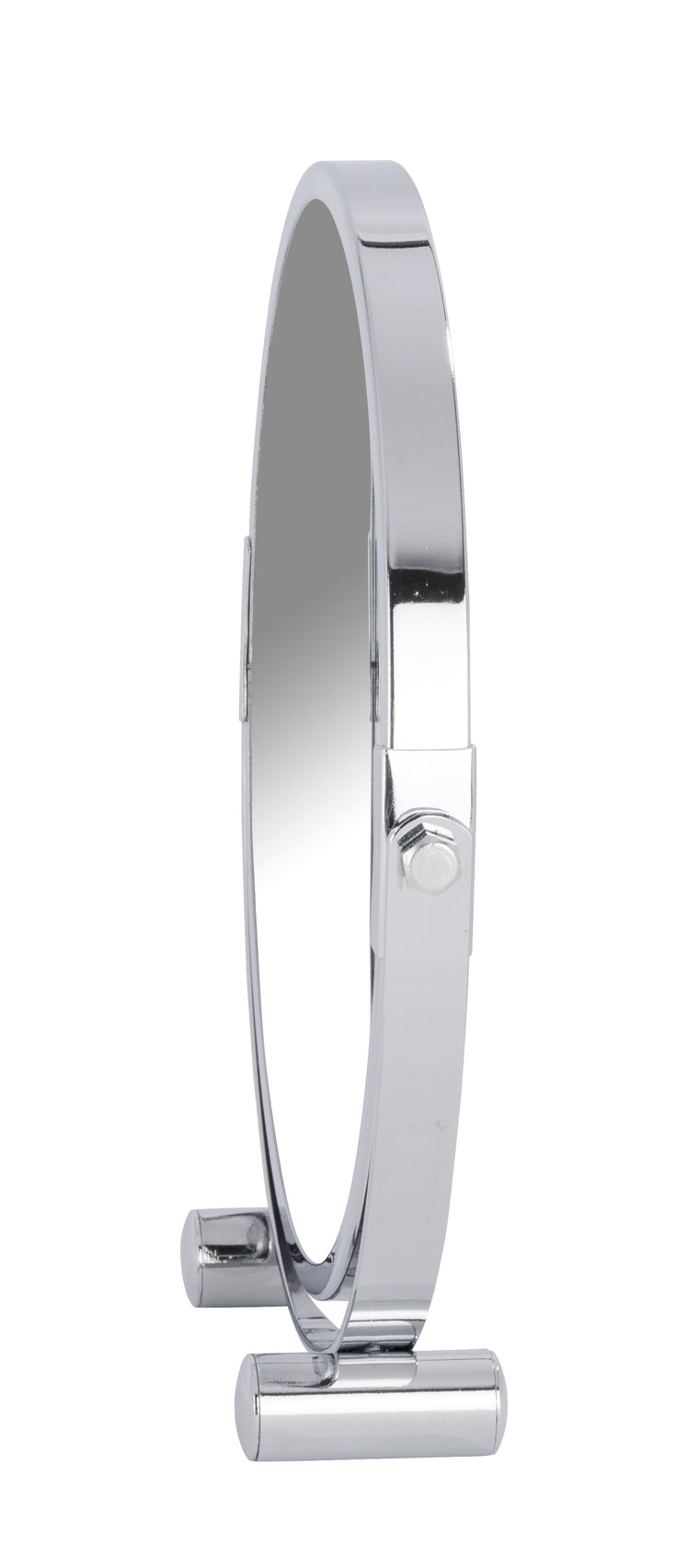 WENKO Mera Kosmetikspiegel silber rund, Standspiegel Ø 17 cm