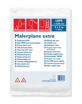 WESTEX Bauplane LDPE, transparent, 30 µm, 4 x 5 m