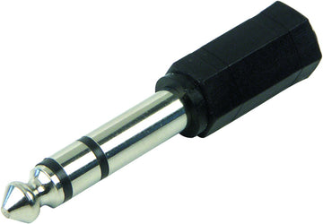 SCHWAIGER Kompaktkopfhörer-Adapter schwarz, 6,3 mm auf 3,5 mm