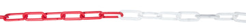 CONMETALL Kunststoffkette rot/weiß 6 mm, 10 m