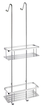 Smedbo Duschkorb Sideline doppelter Korb in Chrom mit Glaskantenschutz