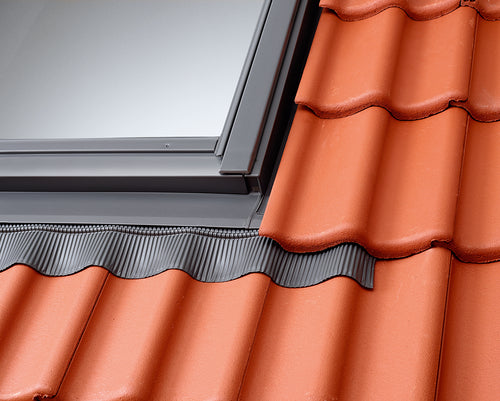 VELUX Eindeckrahmen EZ, grau, Ziegel BFX Alu