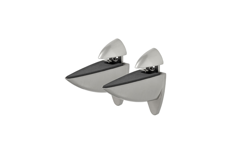 DOLLE ARA MetallClip titan Regalträger Edelstahl-Dekor für 6–25 mm (2 Stück)