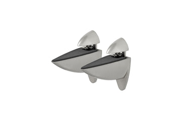 DOLLE ARA MetallClip titan Regalträger Edelstahl-Dekor für 6–25 mm (2 Stück)