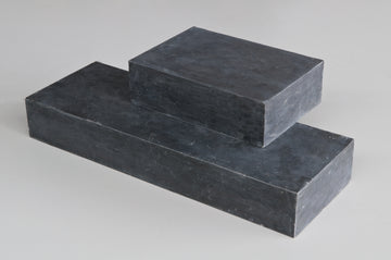 Classen Natursteinhandel Blockstufe Blaustein grau geschliffen, gefast 35x15x100