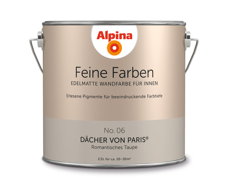 ALPINA Feine Farben Wandfarbe, matt – Dächer von paris