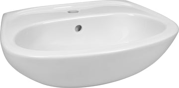 Conmetall Meister Waschtisch Alpha 2.0 50 cm weiß, Wandmontage (Badkeramik)