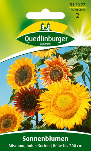 QUEDLINBURGER SAATGUT PG 2 Sonnenblumen-Mischung „hohe Sorten“ bunt