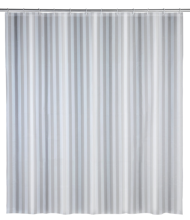 WENKO Frozen Duschvorhang weiß aus PEVA, 180 x 200 cm