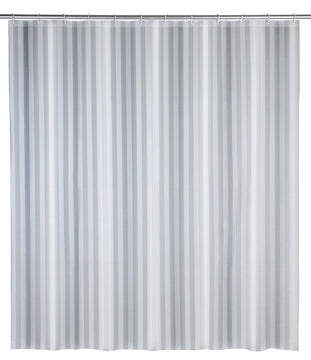 WENKO Frozen Duschvorhang weiß aus PEVA, 180 x 200 cm
