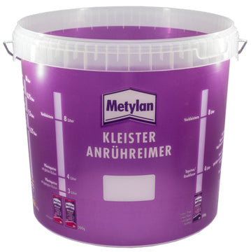 Metylan Tapezier Anrühreimer 10 l, Eimer aus Kunststoff, transparent