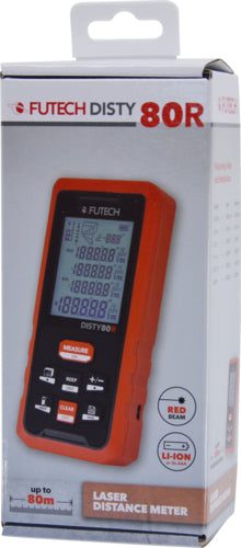 FUTECH Laser-Entfernungsmesser Disty80R rot, 80 m, 2 mm