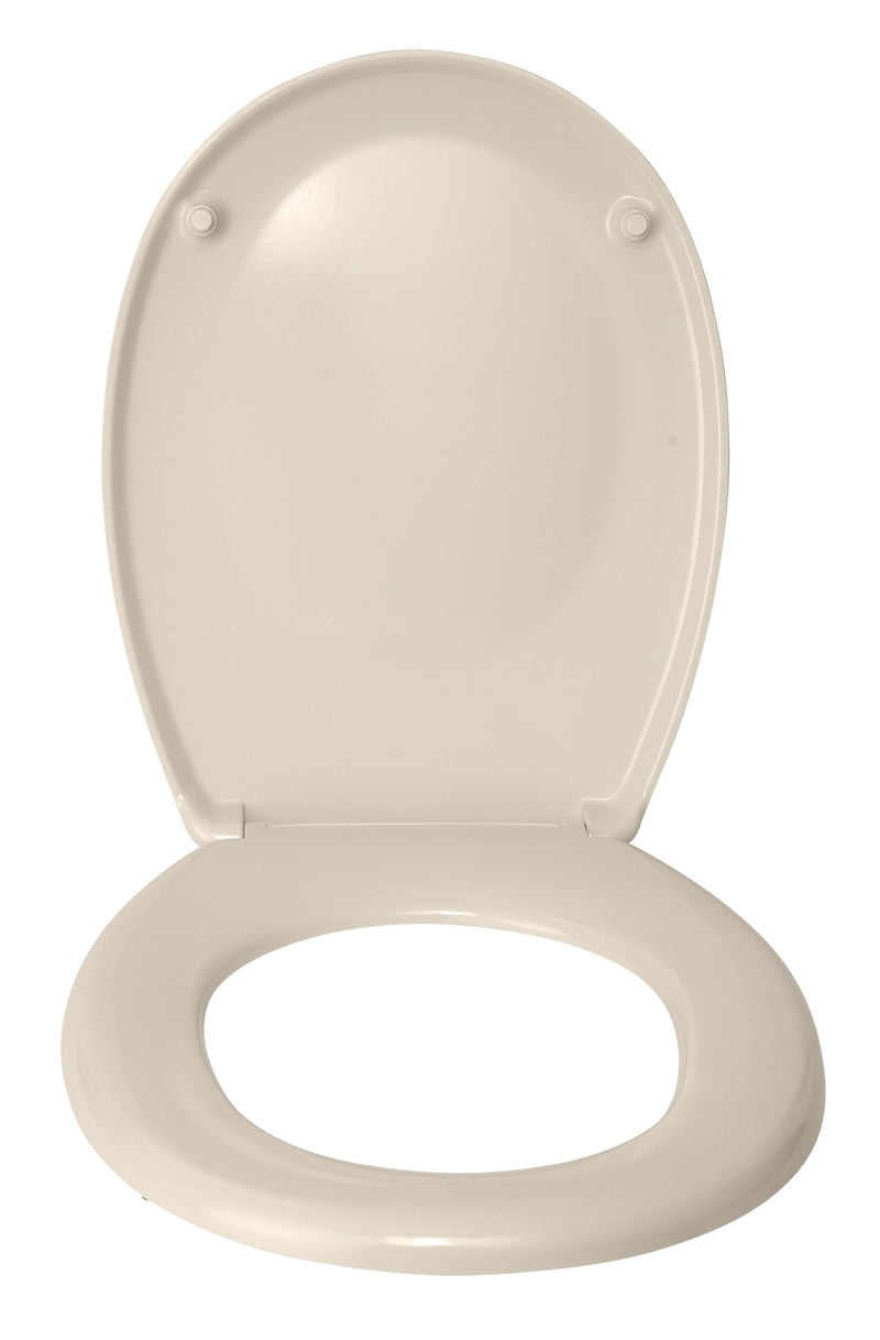 WENKO Bergamo WC-Sitz beige aus Duroplast, Breite 350 mm